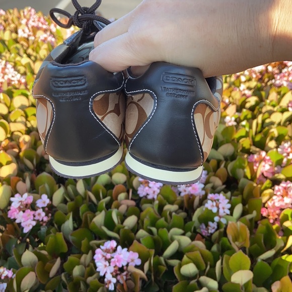 Y2K COACH KIRBY 6.5B SIGNATURE SATEEN MONOGRAM SATIN SNEAKERS - Picture 7 of 14